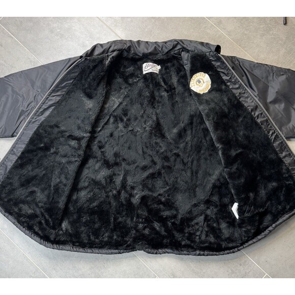 VTG Birdie Richard Leslie Sherpa Lined Jacket 2X Springhill LA USA Black - Picture 5 of 13